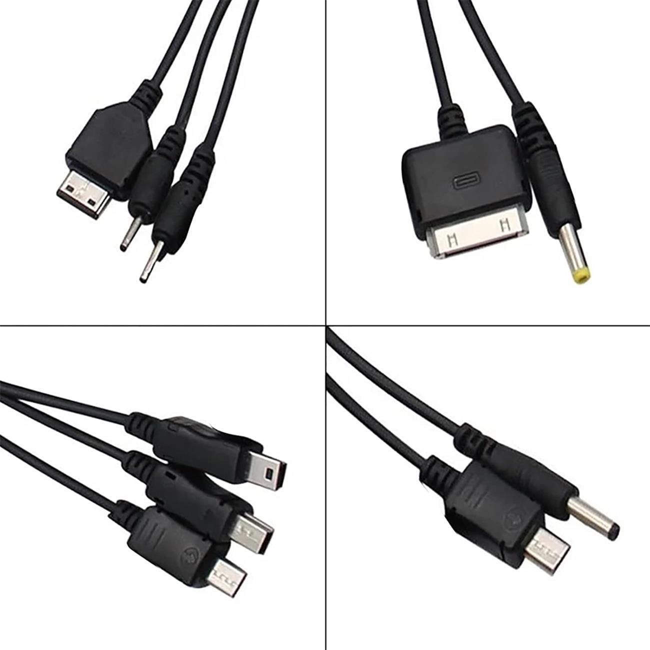 10 in 1 Universal USB Charging Cable, Multiple Universal Charging Cable for Cell Phones Blutooth Earphone Speaker Adapter Cable, 20cm Data Cable