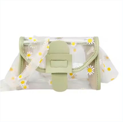  Transparent Flower printed Women Clear Girls Purses