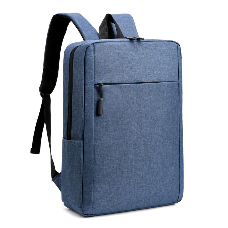 Business laptop backpack-Fashion backpack new simple backpack men's and women's leisure business computer bag Southeast Asia supplyblue