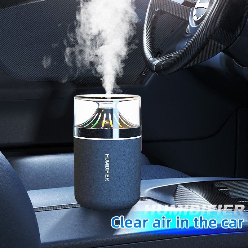 New Multifunctional Aroma Humidifier with 7 Colors LED Ambient Light, USB Portable Indoor Water Replenishing Mist Maker, Quiet Ultrasonic Essential Oil Diffuser, Desktop Night Light Humidifier for Home Bedroom Office