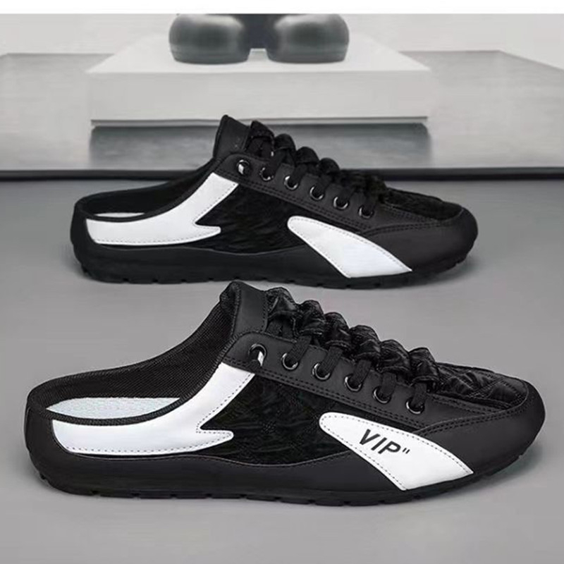 AG88 Men's Summer Comfortable Non-Slip Casual Shoes Soft Soled No Heel Half Drag Sandals