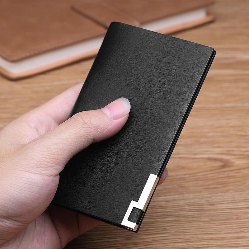 Men Ultra-Thin Card Holder, Multi Slots ID & Driving License Case, Portable Bank Card ID Card Wallet Organizer
