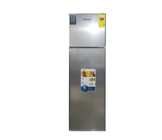 Asano 168 L - AS-168 Double Door Refrigerator - Silver