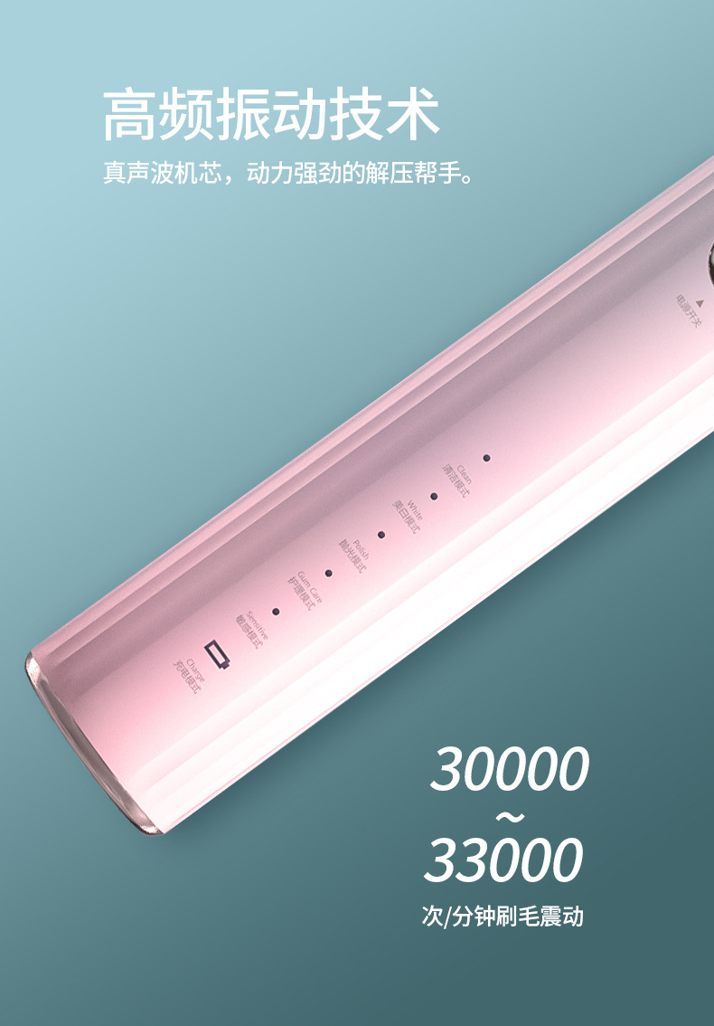 Powerful Ultrasonic Electric Toothbrush USB Charge Rechargeable Tooth Brush Washable Electronic Teeth Brush
