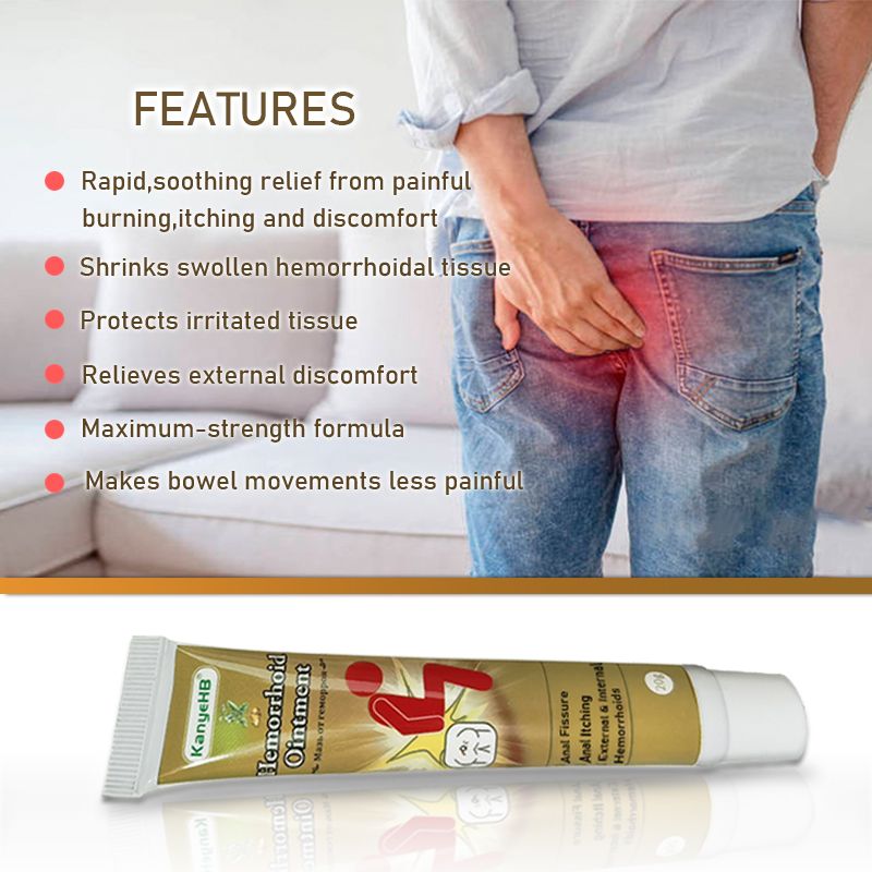 Medical Hemorrhoid Ointment Relieve Hemorrhoid Pain Anal Bleeding Swelling Anal Fissure Hemorrhoids Bacteriostatic Cream G003