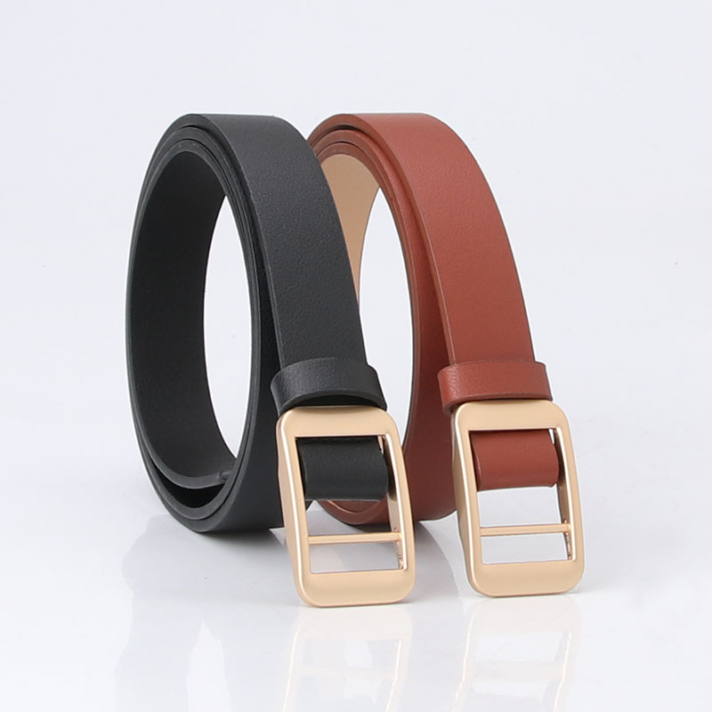 783 New Coming Popular Trend Ladies Parallel Bars Alloy Buckle Belts Decoration Fashion Simple Waist Belt