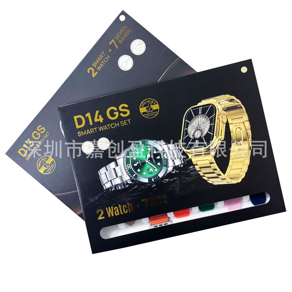 Ultra3 smartwatch Bluetooth call+genuine screw buckle+heart rate detection gold watch