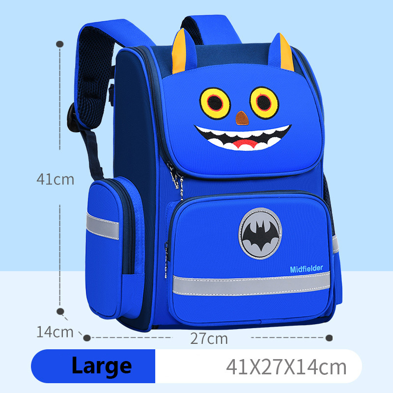L3001 3D Unicorn Primary School Bags for Girls Cute Waterproof Kids Bag School Student Cartoon Unicorn Girl 6-12 Children BackpackBlue