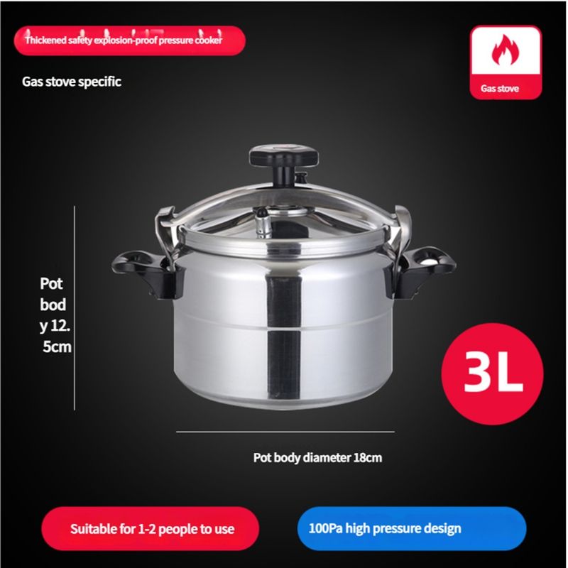 18-54cm thickened large capacity mini commercial non-stick pan explosion-proof household pressure cookerSilber