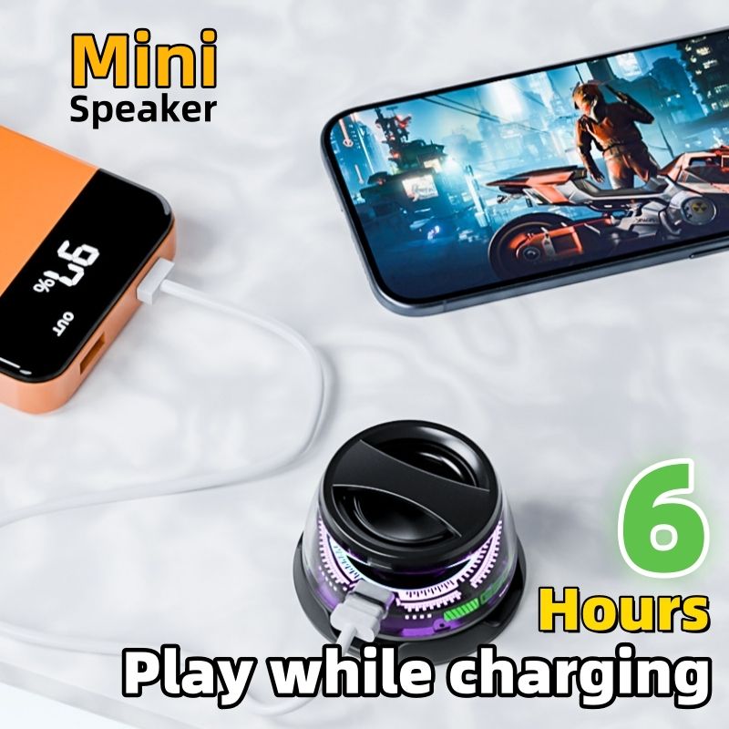 Speaker New magnetic Bluetooth speaker, G200 wireless outdoor portable subwoofer, mini colorful light, heavy bass, small speaker ,mini Bluetooth speaker