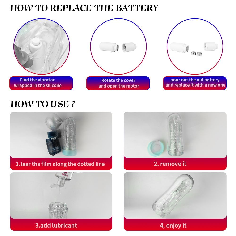 YY715 Manual/Automatic Sucking Extrusion Male Masturbators, Portable Transparent Pocket Pussy Stroker with Vagina Textured Blowjob Sex Toys Penis TPE Masturbation Sleeve for Men