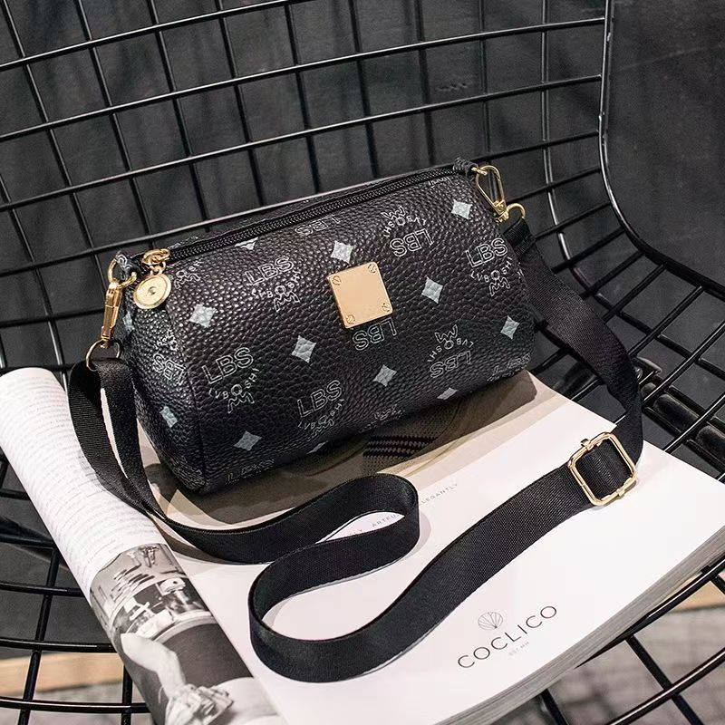 2024 New Fashion Korean Style Trendy Princess Round Cylinder Bag Retro Girl's Outfit Multi-functional Shoulder Bag