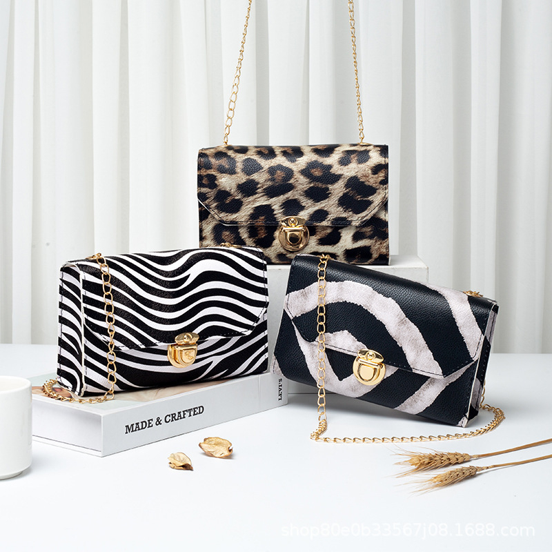 JY007 Women's Animal Print Small Square Bag Ladies Bags Shoulder Messenger bag
