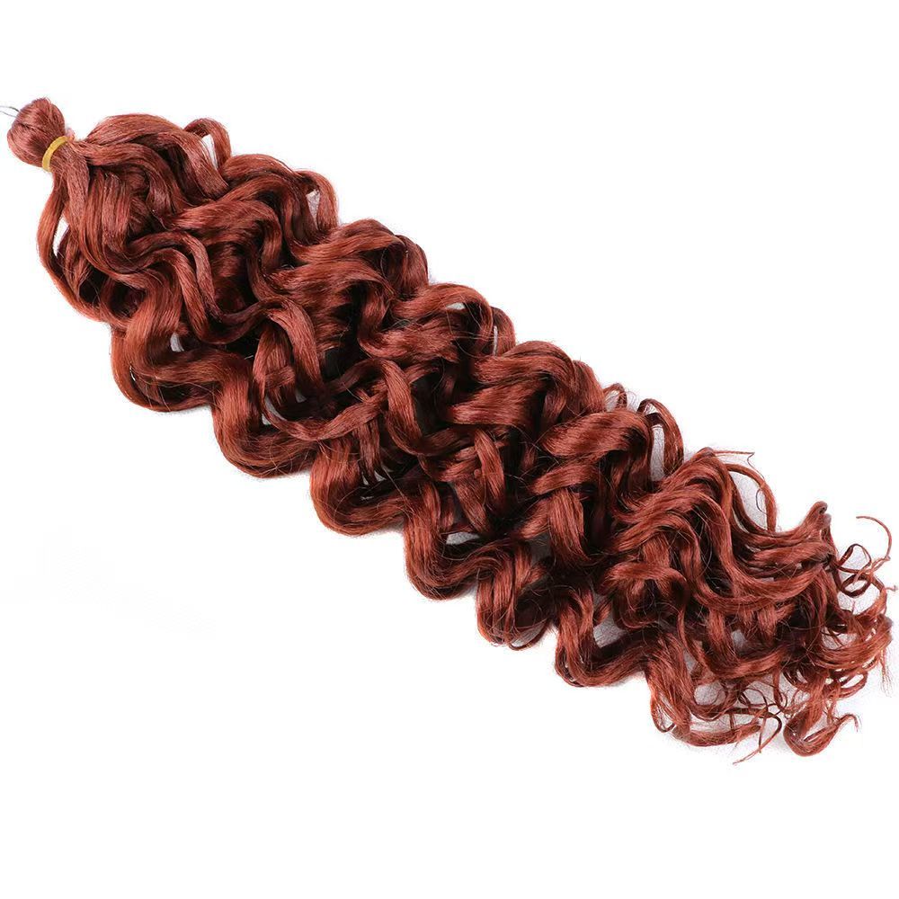 Wig Latin American curly wig big curly Hawaiian curly crochet braided fluffy gradient color hair extension water ripple wave curl