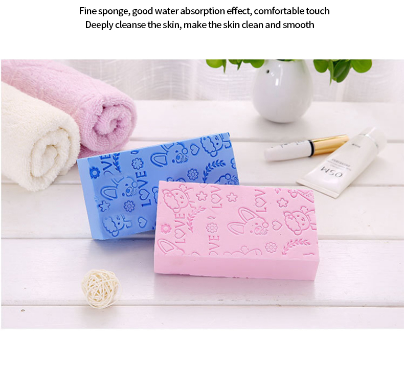 Ultra Soft Exfoliating Sponge Shower Brush, Moisturizer and Exfoliating Body Sponge for Shower, Spa Cellulite Massager Dead Skin Sponge Remover for Body