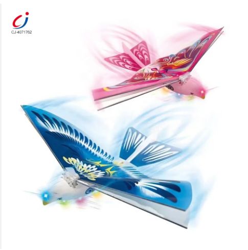 New DIY Outdoor Hand Throwing Glider Electric Aircraft Rechargeable Wings Waving Simulation Flying Bird Models Toys For Kid
