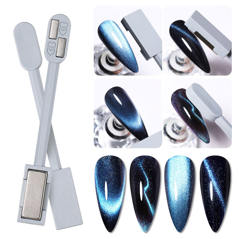 55164 1 Pc Silicone Magnet Stick Strong Effect Magetic Board For 9D Magnetic UV Gel Polish 3D Line Strip Multi-function Nail Tools