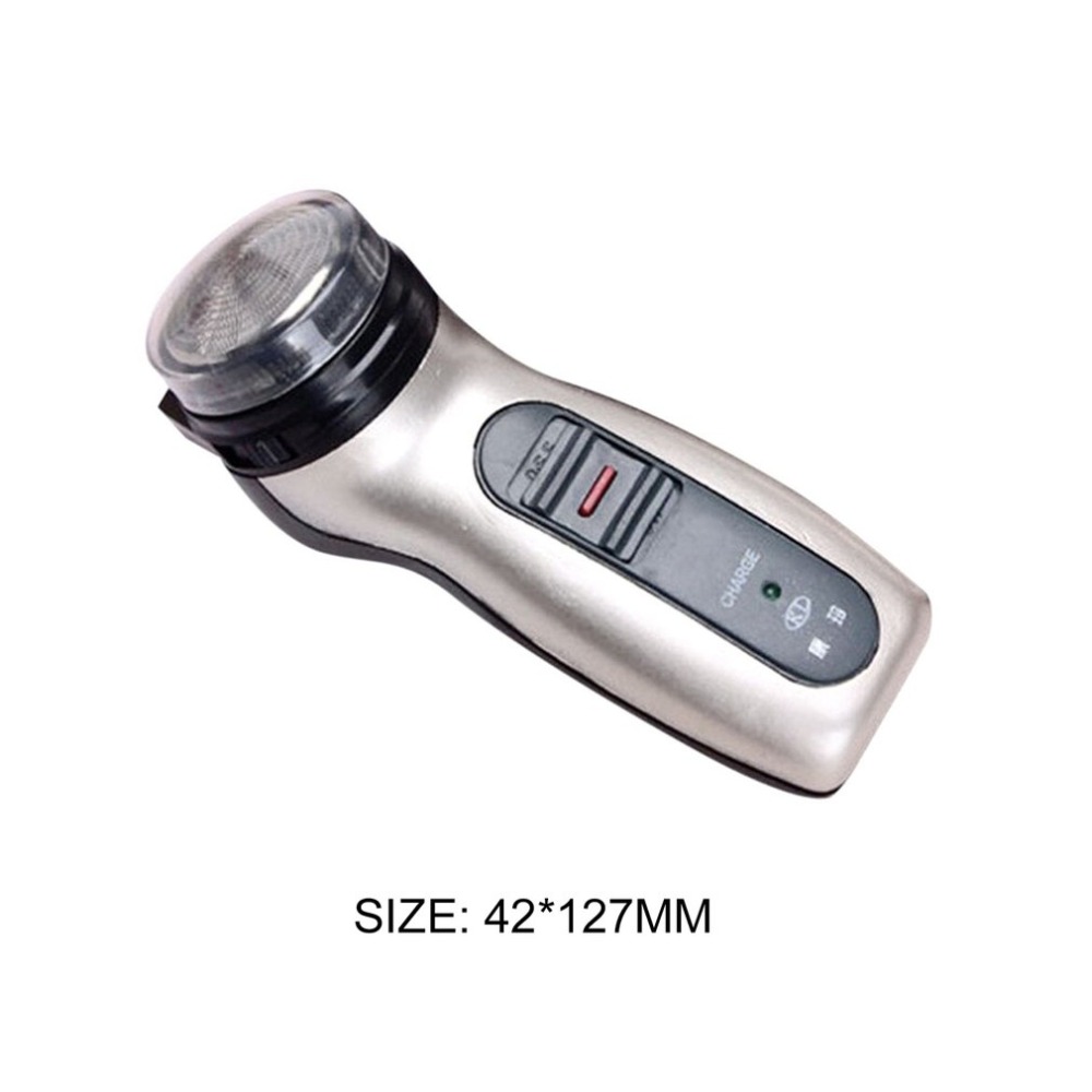 Dual Use Men Shaver Rechargeable Stainless Steel Blade Shaving Machine Razor Rotating Portable Electric Beard Trimmer