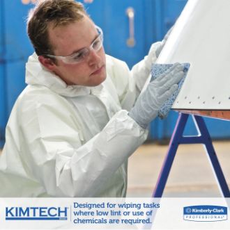 Kimberly-Clark Kimberly-Clark Kimtech Pure - Hygienic cleaning cloths in BRAG BOX - Blue