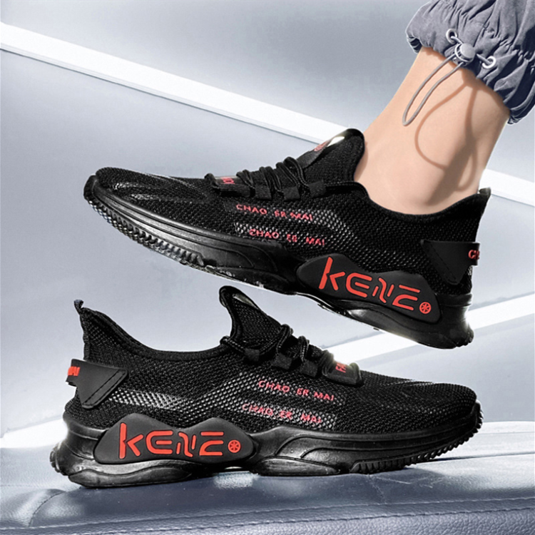 Spring and autumn breathable lightweight student sports shoes casual and comfortable men's fashion running shoes Close Size