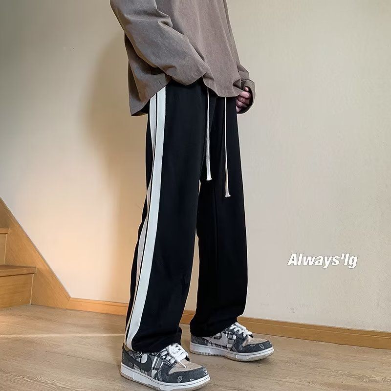 A612 Men's Autumn Casual Sports Pants Loose Straight Leg Pants