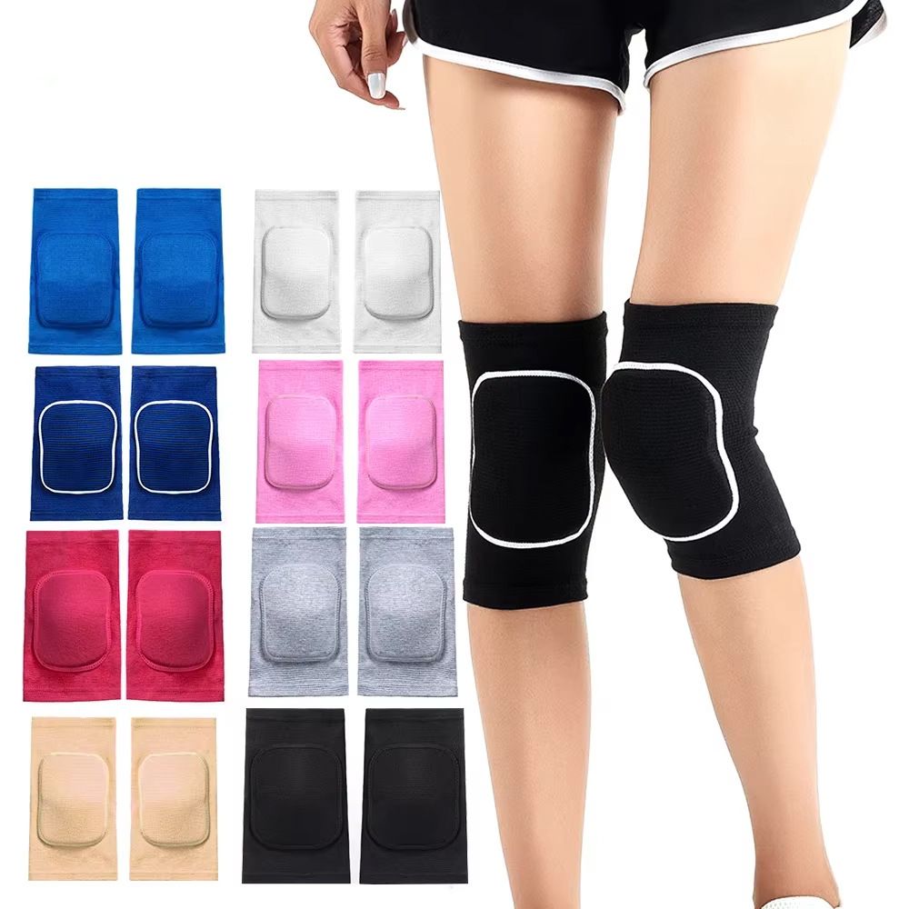 Thickened Sponge Knee Pads for Dancing, Anti-Collision Non-Slip Knee Support for Kneeling, Yoga, Volleyball, Sports, Breathable Protective Knee Sleeves for Adults & Kids
