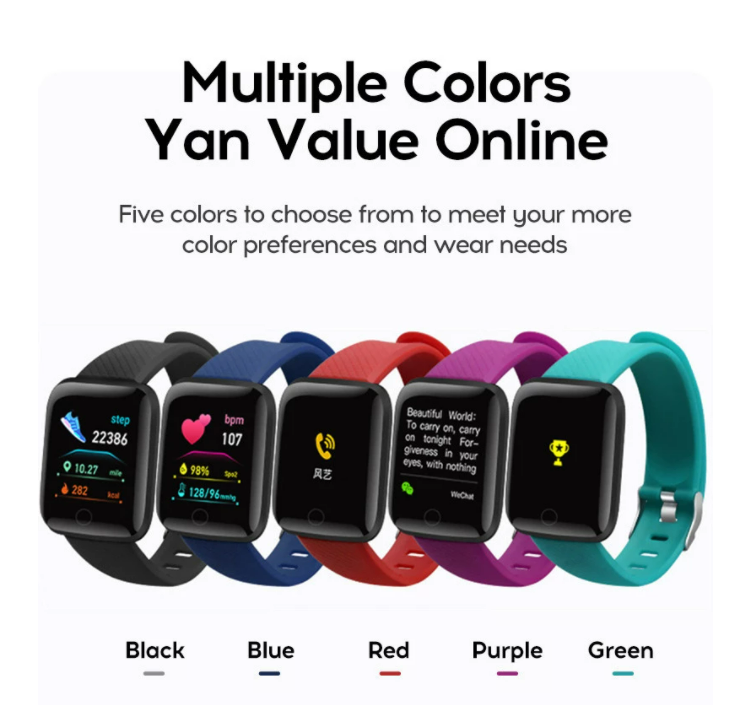 Smart Watches Blood Pressure Waterproof Men Women Heart Rate Monitor Fitness Tracker Digital Wrist Watch Sport For Android IOS