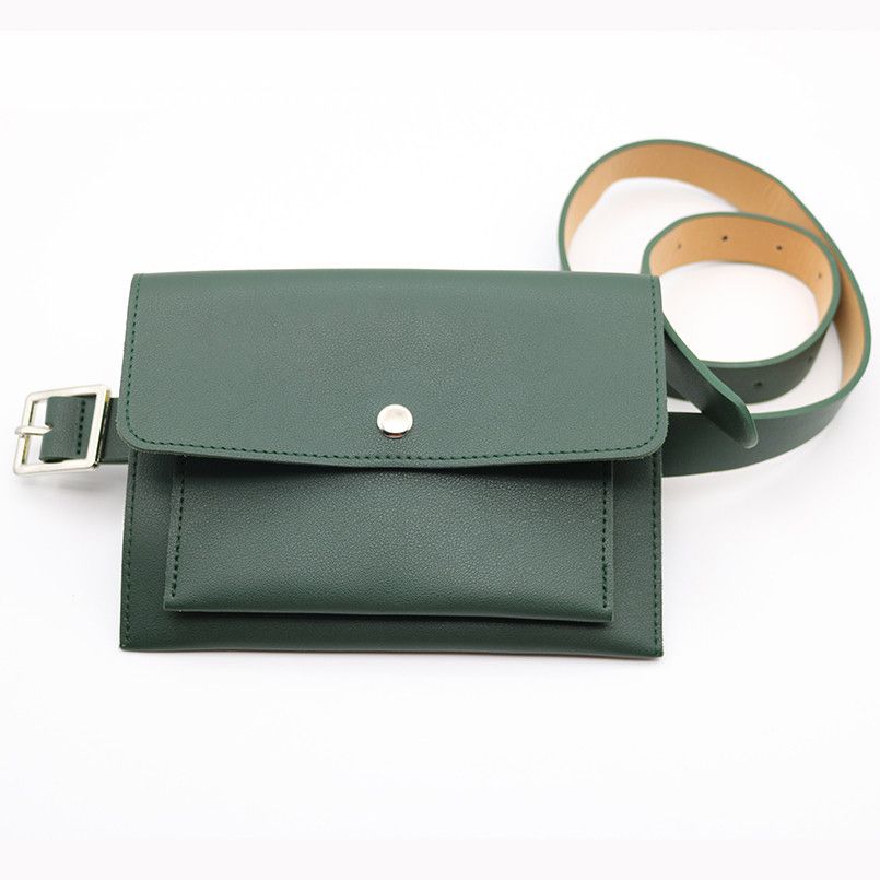 Classic Trendy Waist Bags Fashion Women Belt Pack Vintage Mini Bags Pu