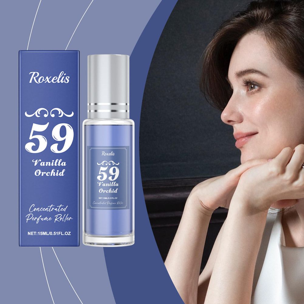 Roxelis Vanilla orchid Perfume Light Fragrance Roller Natural Fresh Relieve Dating Exudes Charm Sweet Scent Portable Elegant Eau De Parfum