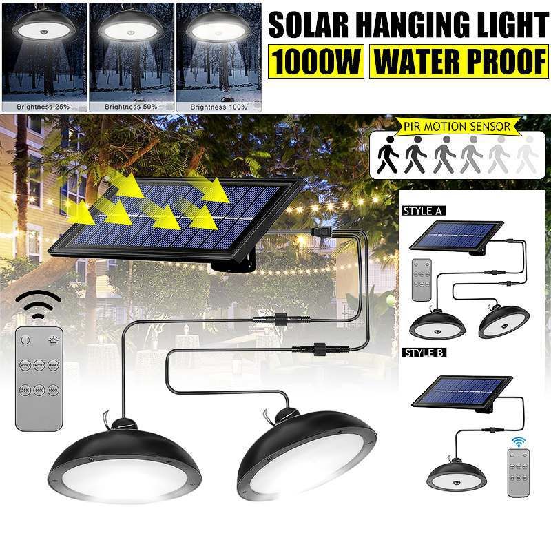Retro Double Head Solar Wall Light, Human Body Induction LED Lamp, Waterproof Outdoor Landscape Lighting for Garden Yard Home