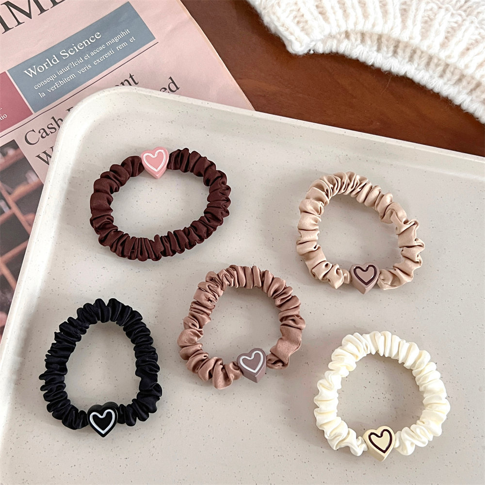 FQ1231 Women's Vintage Love Heart High Stretch Hairband Hair Accessories