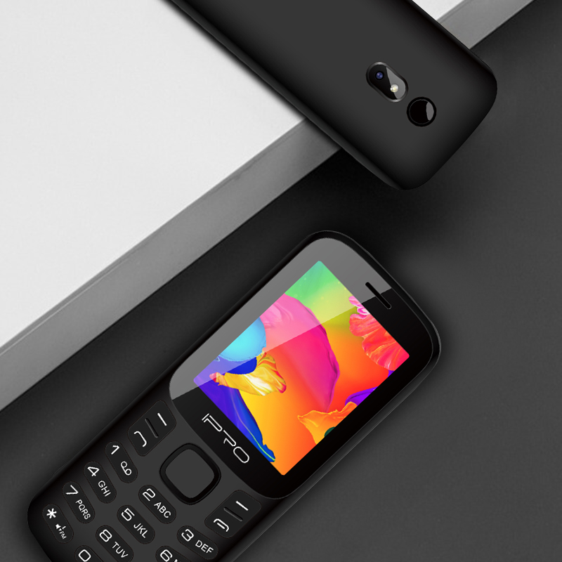 IPRO A20 2G Feature Phone 1400mAh Large Battery FM MP3 Music Playing 0.08MP Camera with Flashlight Torch French English Language 32MB GSM Celular Mobile Phones 