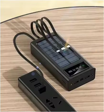 Wireless Solar Power Bank Portable Outdoor Multi-Function Lighting Flashlight 