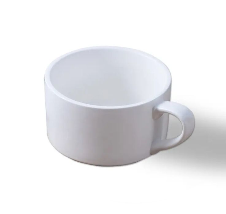 Plain White Ceramic Modern Coffee Cups ,Latte cup  Porcelain cup