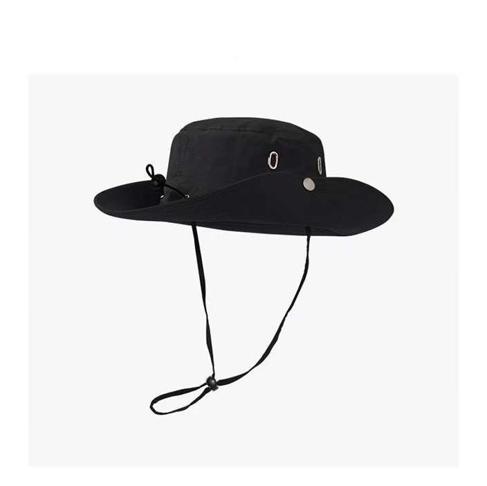 Hat fisherman hat outdoor cowboy hat sun hat outdoor sports mountaineering hat large brim sun protection breathable men and women fashion sun hat