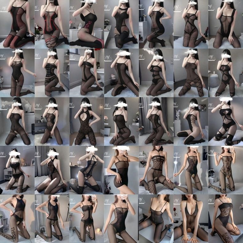 Sexy lingerie, stockings, jumpsuit, hand torn, seductive, transparent, teasing, sexy suit, passionate perspective uniform, sexy woman