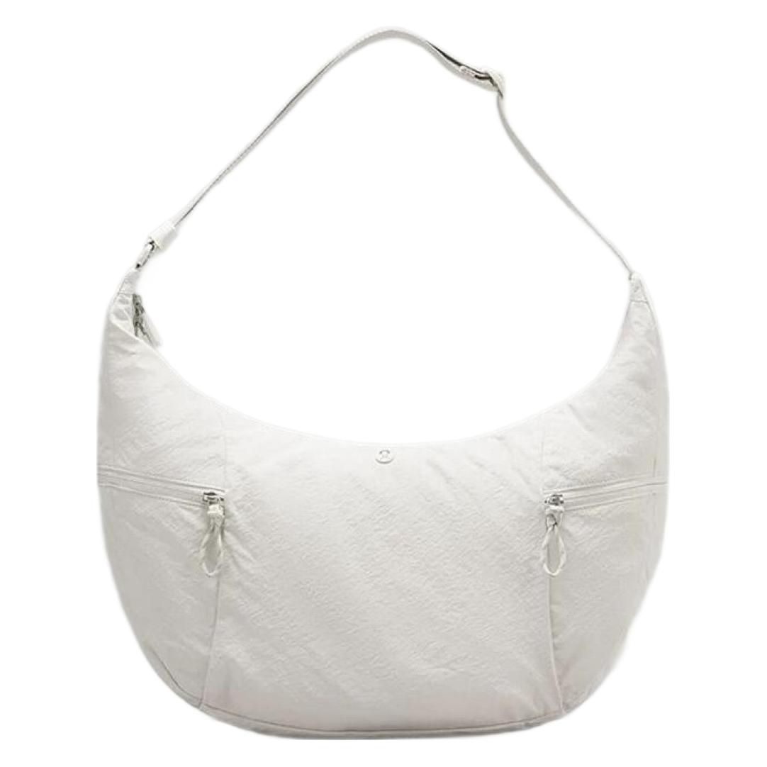 Lulu Dumpling Bun New Cow Horn Bun Women's Single Shoulder Cross Shoulder Handbag Fitness Sports Bag Waterproof Yoga Bag
