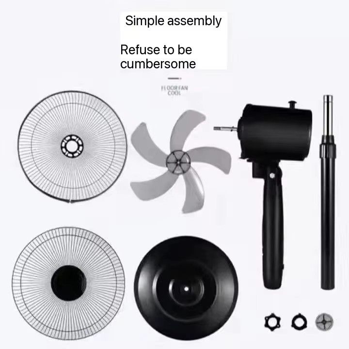 16" Household Floor Electric Standing Fan Air Circulation Fan Steering Wheelbase mechanical fan 3pin Plug 