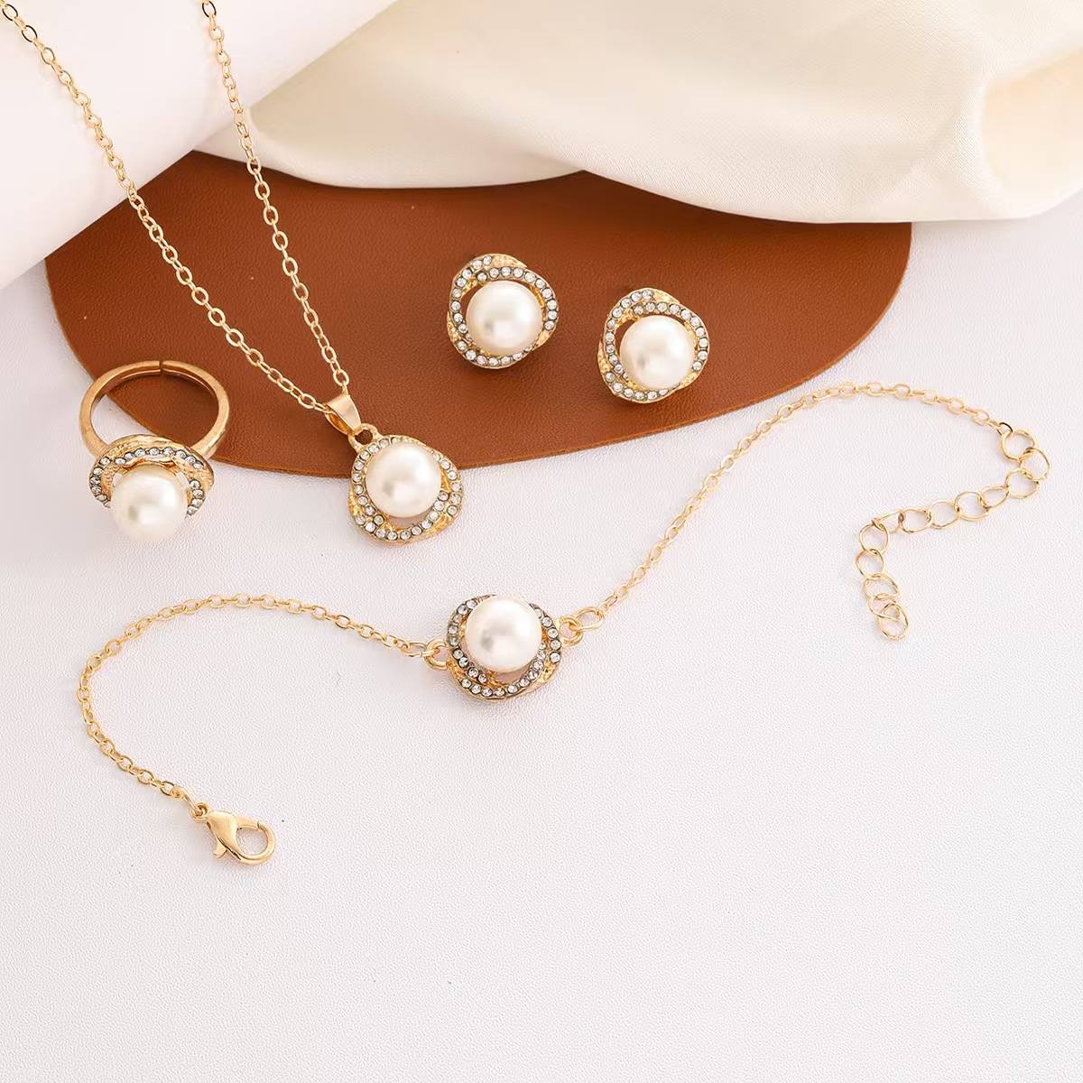 New pendant necklace earrings jewelry bracelet set with multiple styles to choose from.Necklace set   B