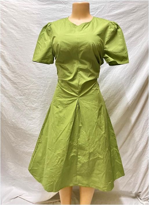 Women Casual Round Neckline Short Sleeves Dress
