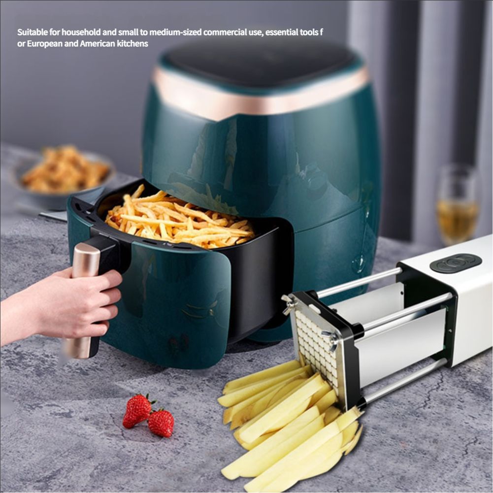 Electric French fry machine Multifunctional electric vegetable cutter Commercial household cutting machine French fry machine