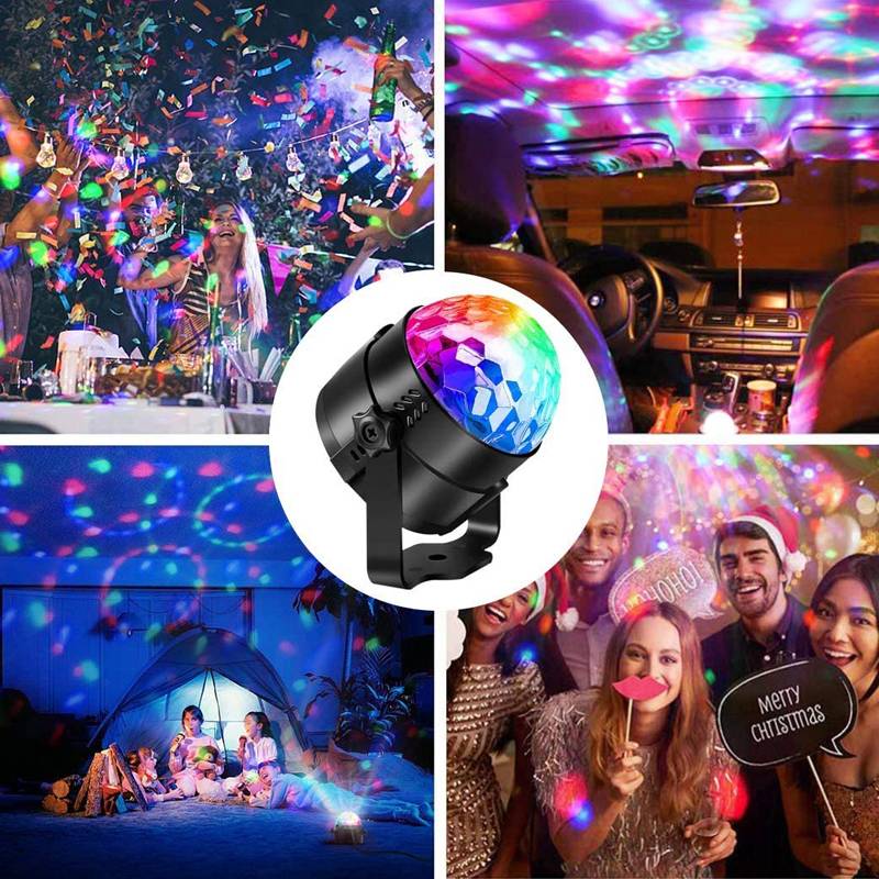 Leopard Cat Party Light, Disco Ball Party Lights Sound Activated with Remote Control, 7 Color Modes Strobe Light for Home Room Dance Birthday DJ Bar Karaoke Xmas Wedding 
