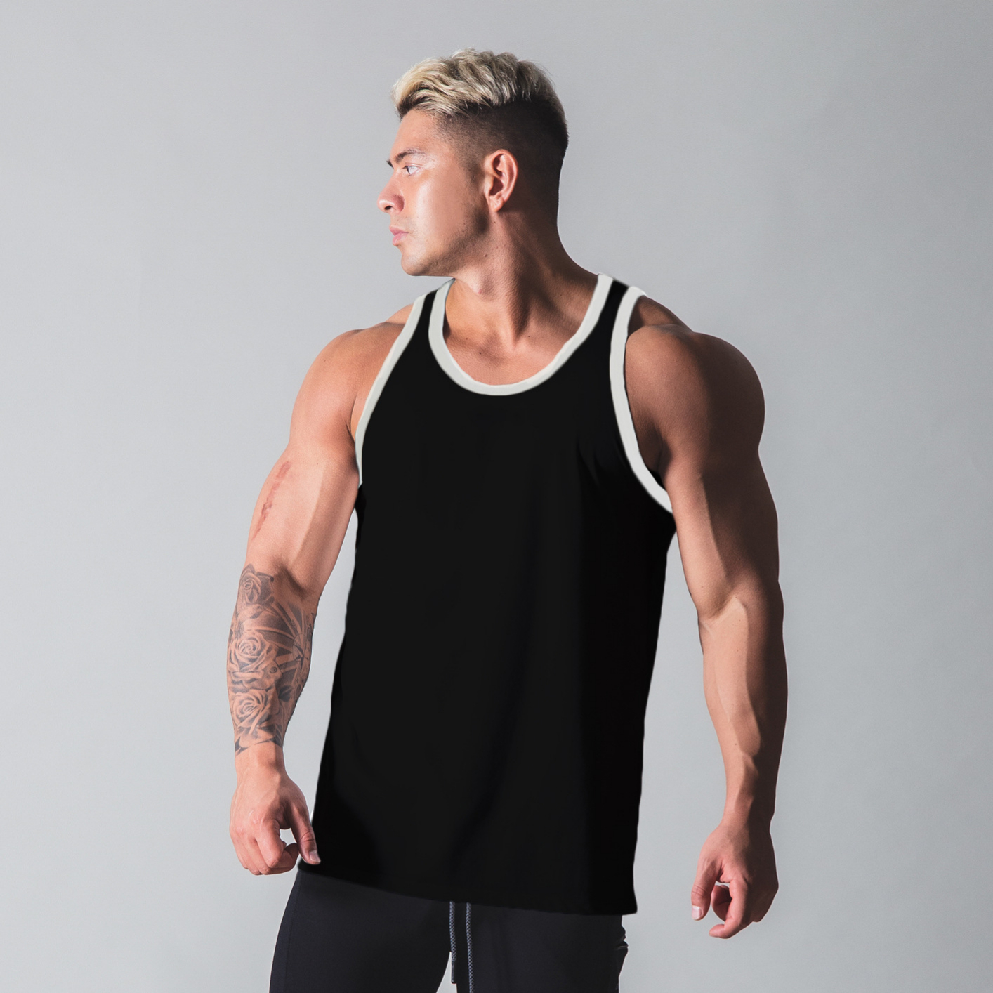 LYFT-BX03 Summer Fitness Vest Men's Outdoor Running Casual Sports Sleeveless T-Shirt