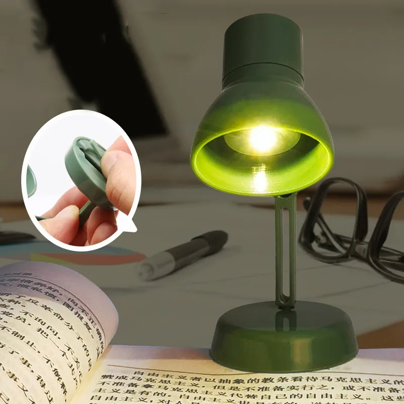 AJJP0025 Cute Mini LED Table Lamp Removable Portable Reading Auxiliary Desk Lamp Bookmark Tools Kawaii Stationery School Supplies