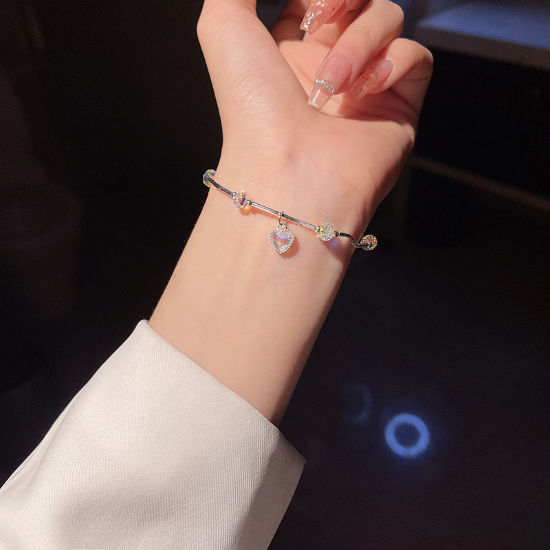HSLS362 women's love crystal bracelet irregular personality girl bracelet