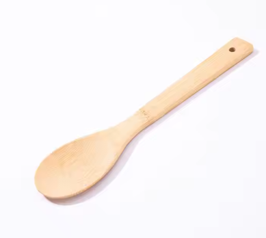 Kitchen Cooking Utensils Set - 4 Pieces Bamboo Wooden for Non Stick Cookware
