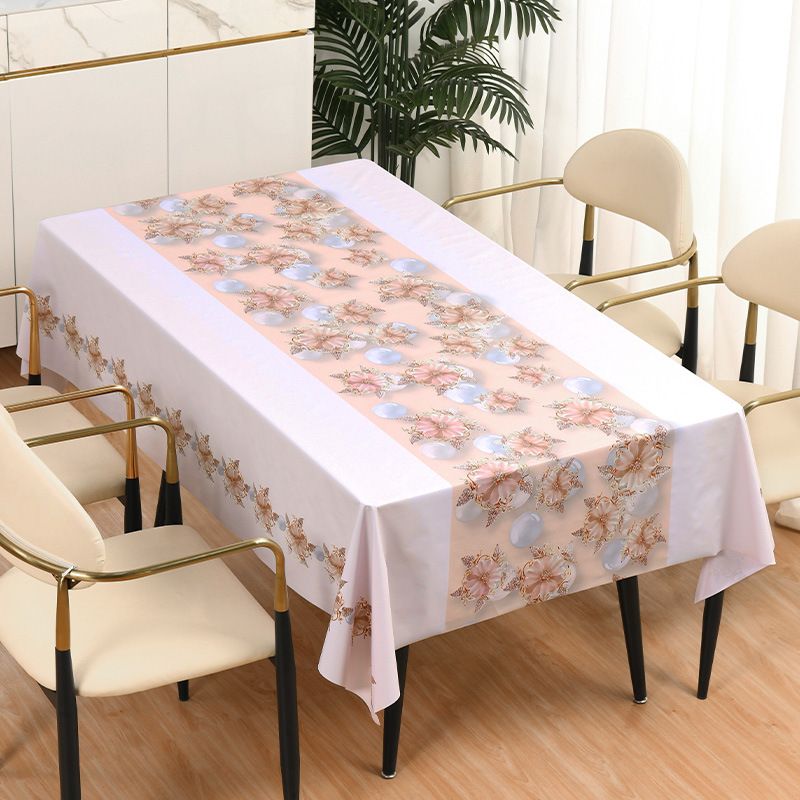 NS-4912 Geometric Pattern Oilproof Tablecloth Waterproof and Oilproof Household Tablecloth