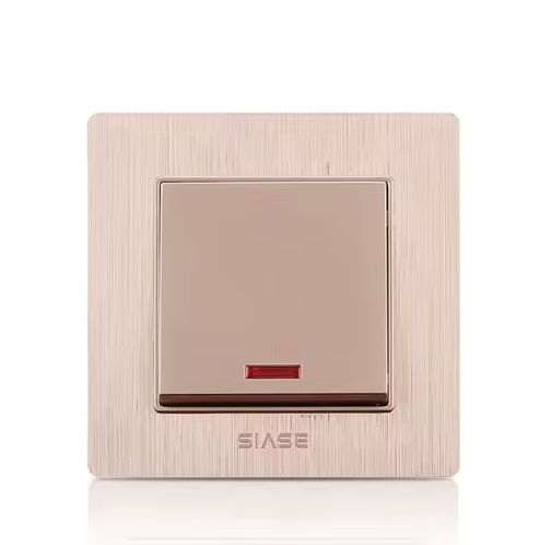 SIASE British Standard gold 20A wall switch for water heater