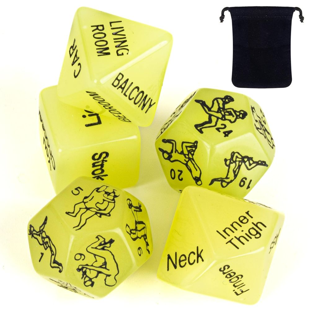 5 Sex Dice, Glow in The Dark Sex Game, Valentine's Day Gift of Sex Toys for Couples, Adult Sex Games for Couples, Funny Couple Gifts, Sex Position Dice, Couples Sex Games, Dados Sexuales