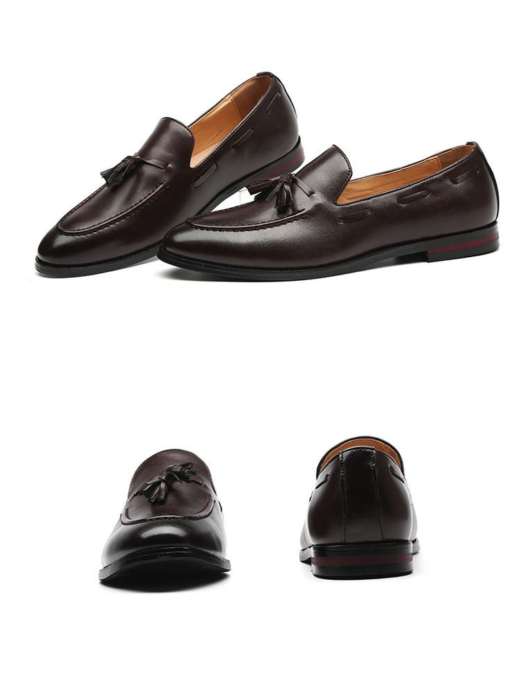 Large size men's shoes wholesale British Korean version men's casual leather shoes bean shoes,